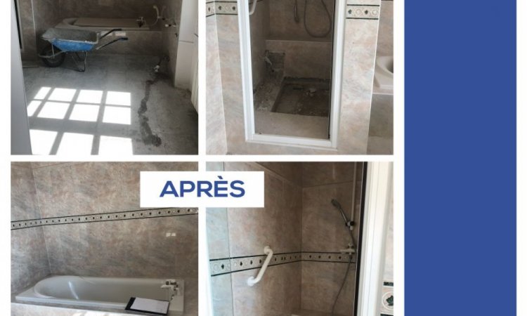 Travaux en rénovation de salle de bain et vestiaire à Six-Fours-les-Plages - AMGM